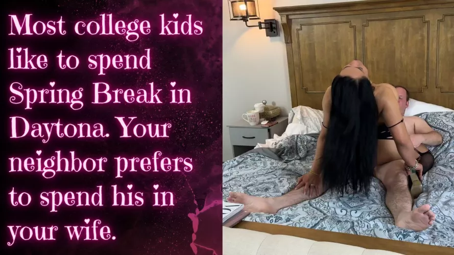 It may not be the beach, but it's still plenty wet for him