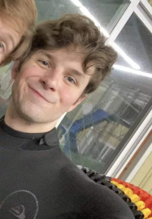 Me during my scuba diving classes. How’s everyone today ? :)