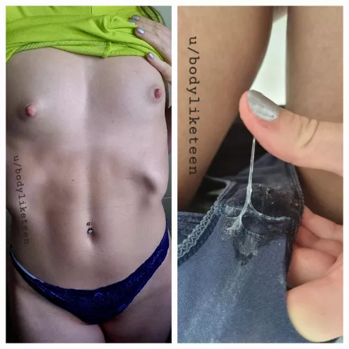 My pussy makes wet spots everyday! <3