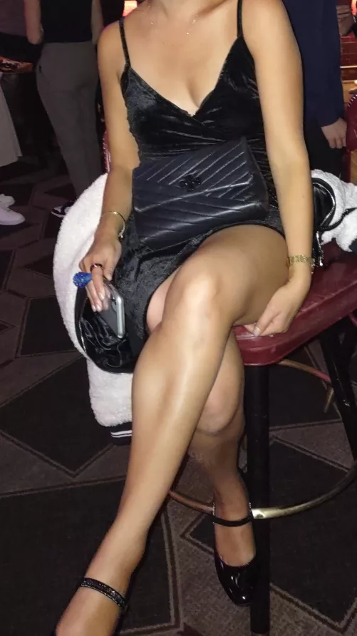 My secretary at the company after party 