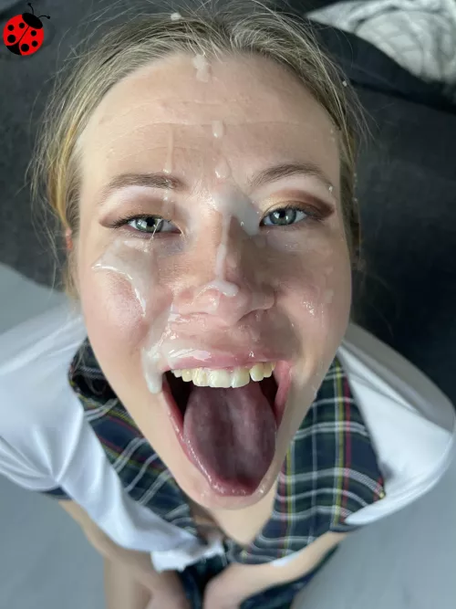 My teacher accidentally came on my face