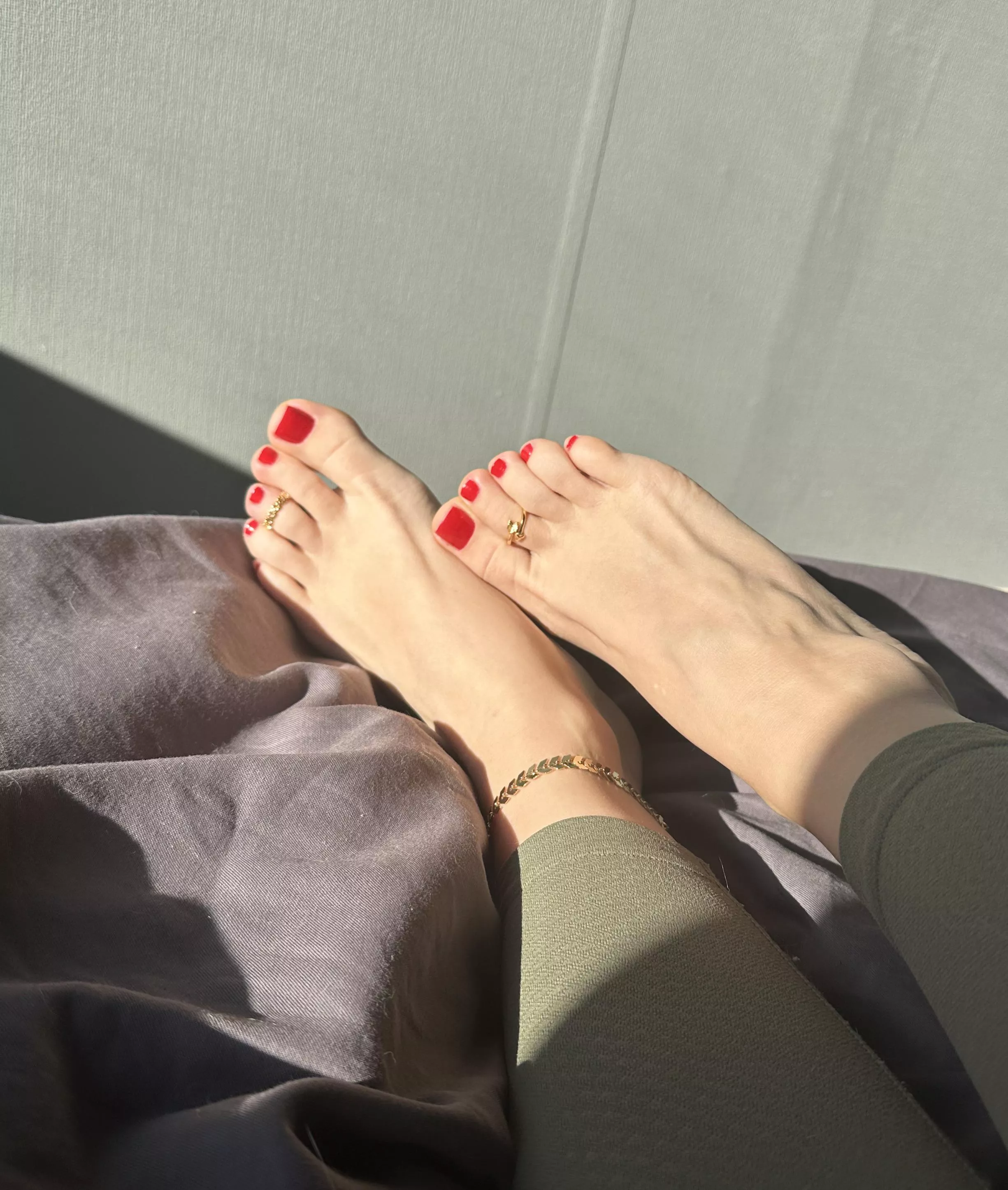 New red pedi