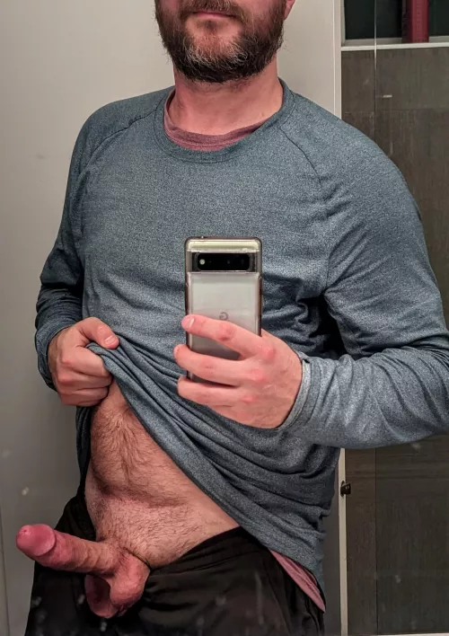 Not good at hiding my horny mood.