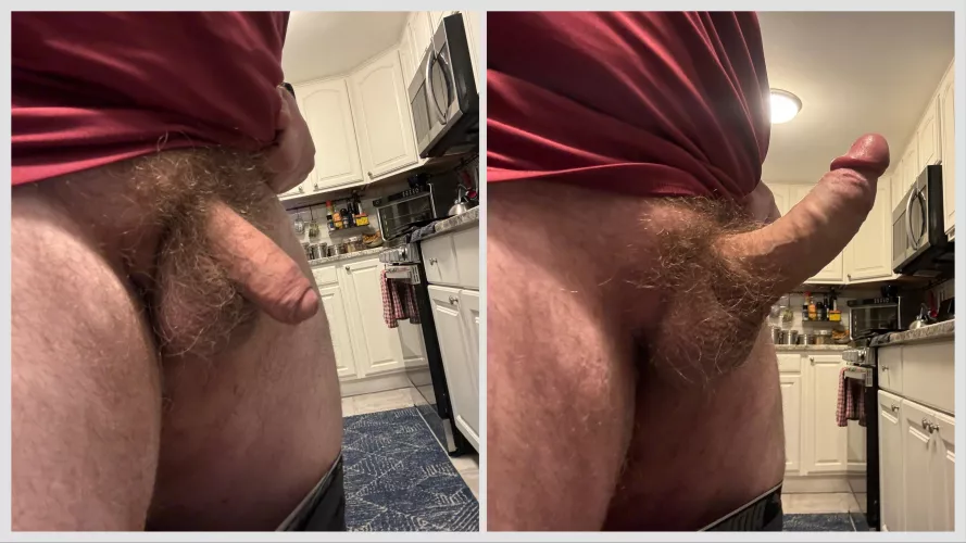 Progress in the kitchen.