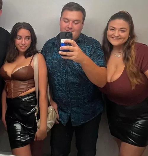 She's clearly jealous he gets to play with those jugs