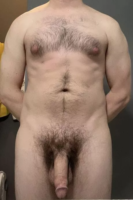 Someone make this hairy cock hard [30]