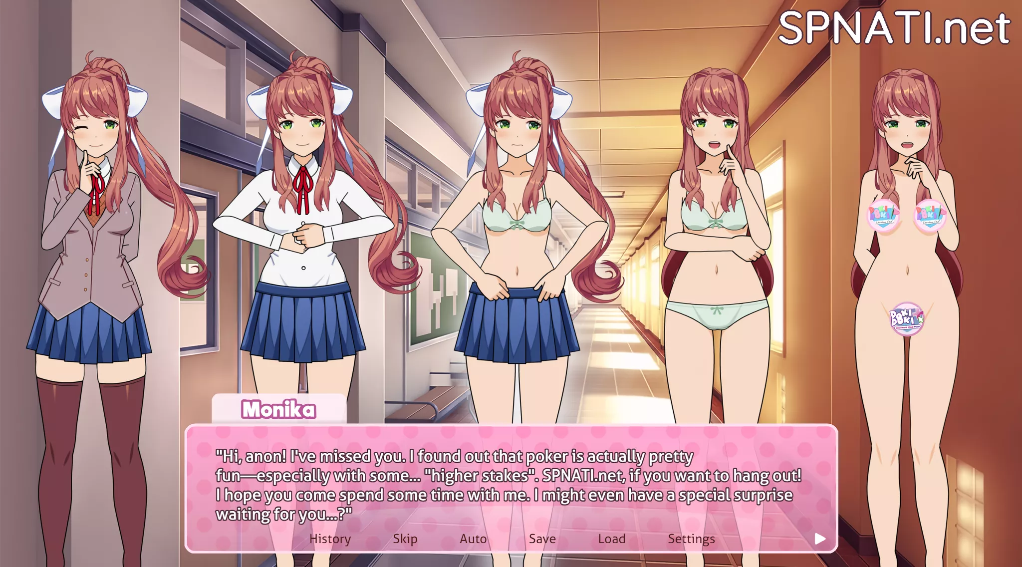 Strip Poker with Monika