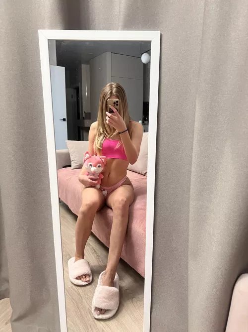 There are only two pink toys in this apartment