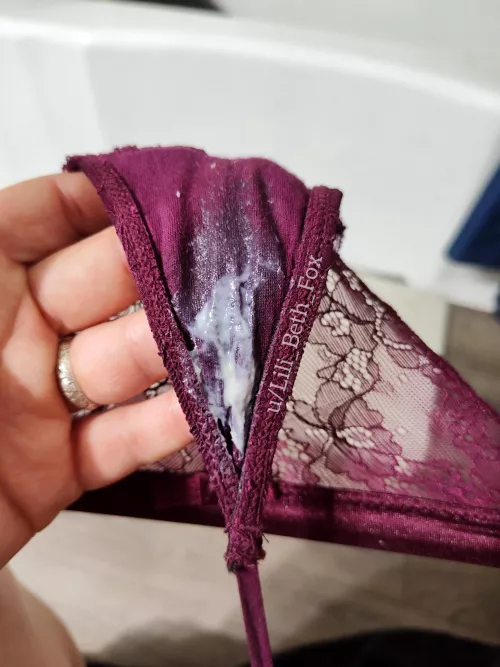 This dirty after just one day - the smaller my panties, the bigger the mess!