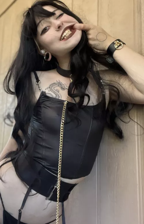 This obedient girl can bite too, so next time you should bring a gag