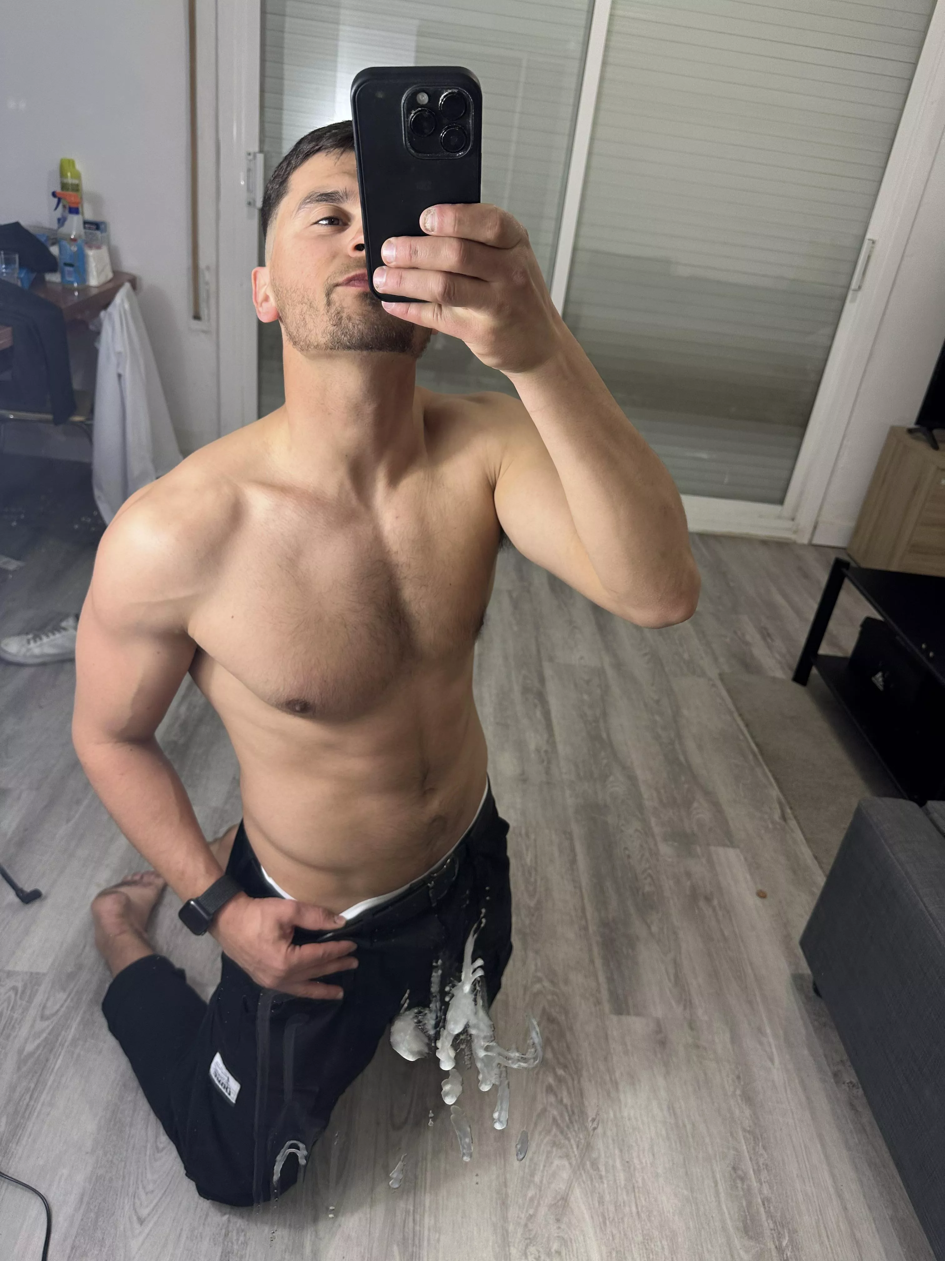 What u prefer to eat, my cum or my V?