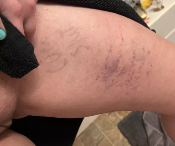 When last nights evidence won’t wash off