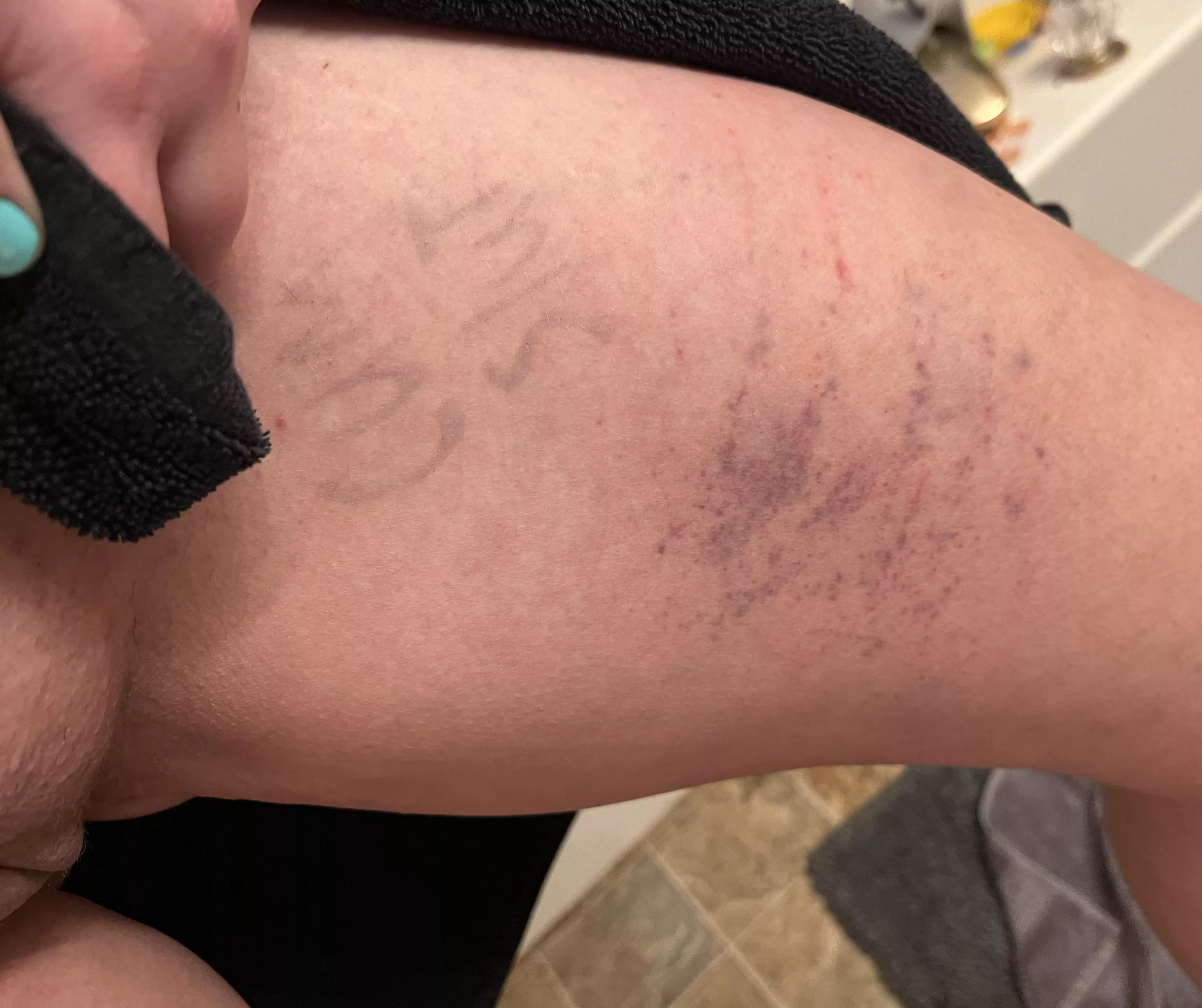 When last nights evidence won’t wash off