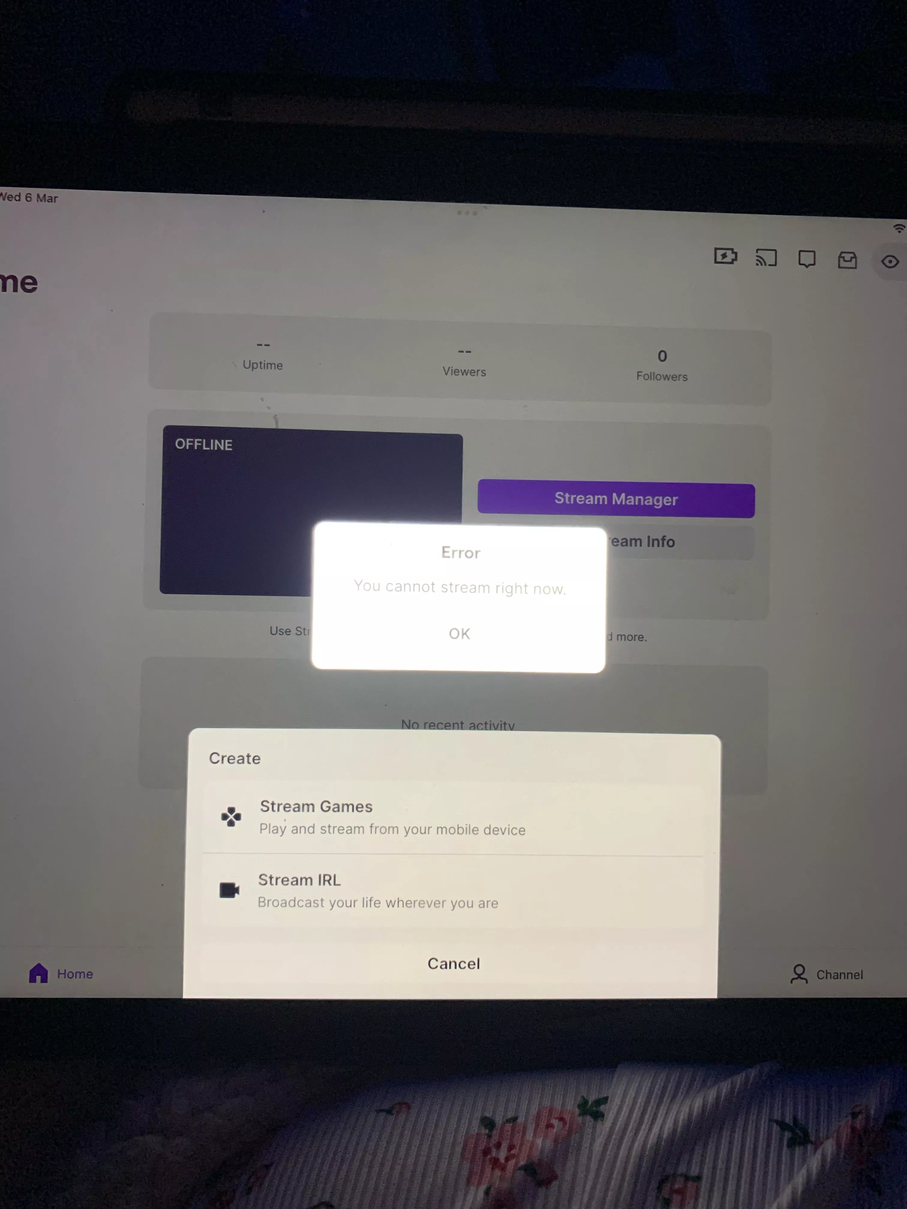 Why can’t I stream?
