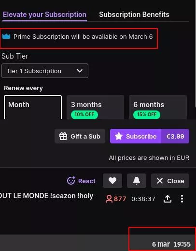 Why prime is not available? This is the first time I have this
