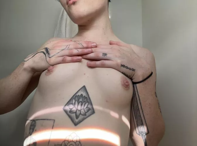 Would you cum on these lil emo girl titties?