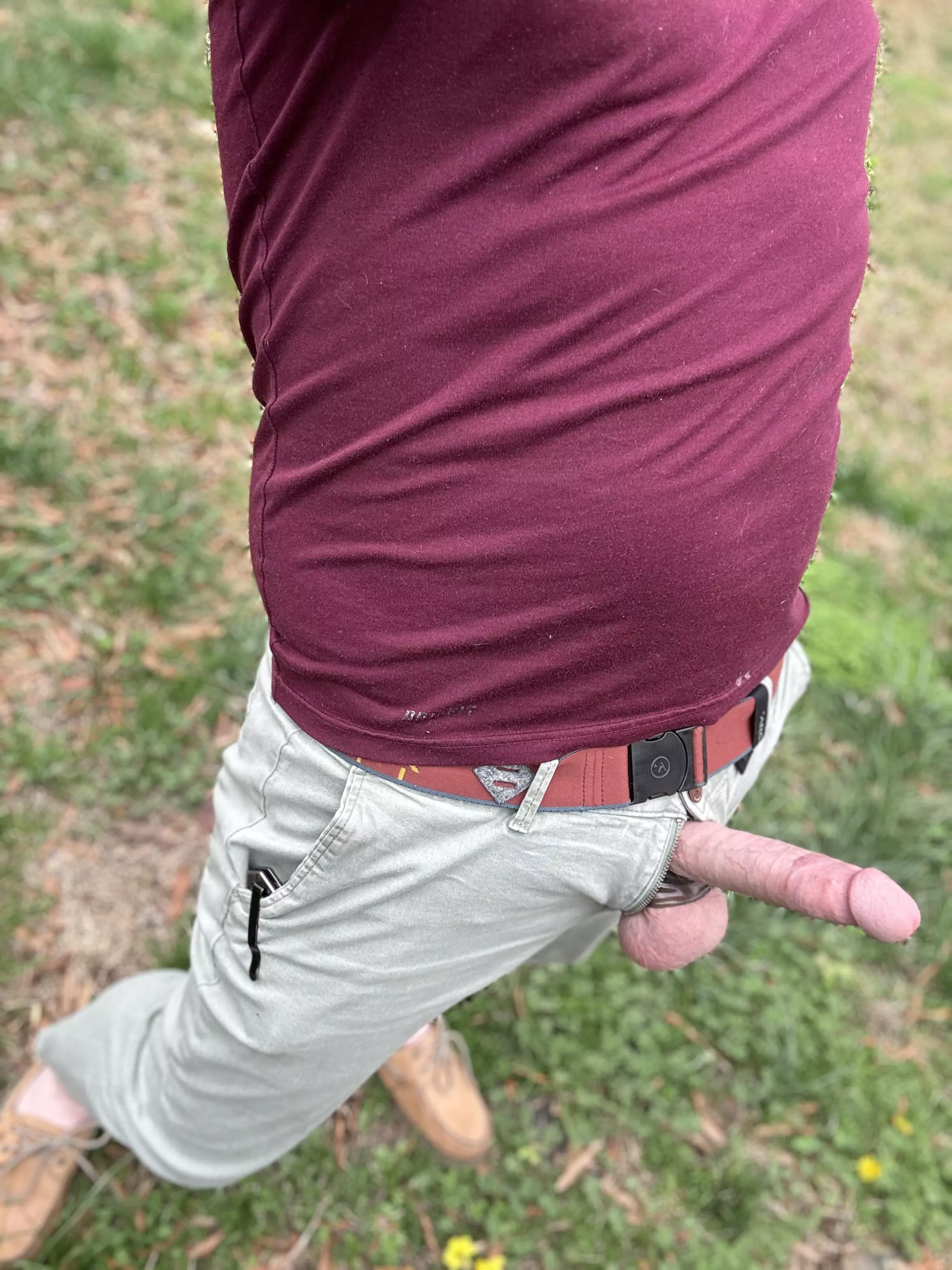 Yard work isn’t complete without a dick pic 🤷‍♂️ 