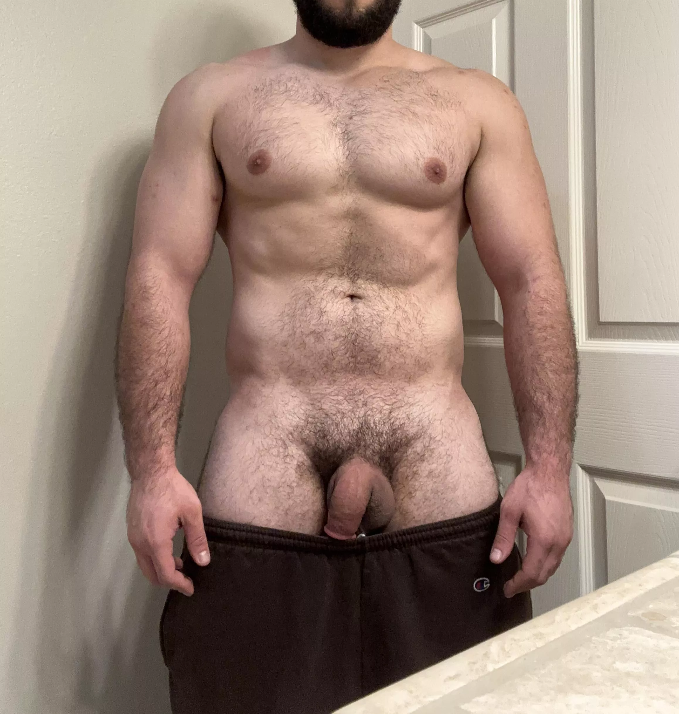 22 anyone want to pull my sweats all the way off?