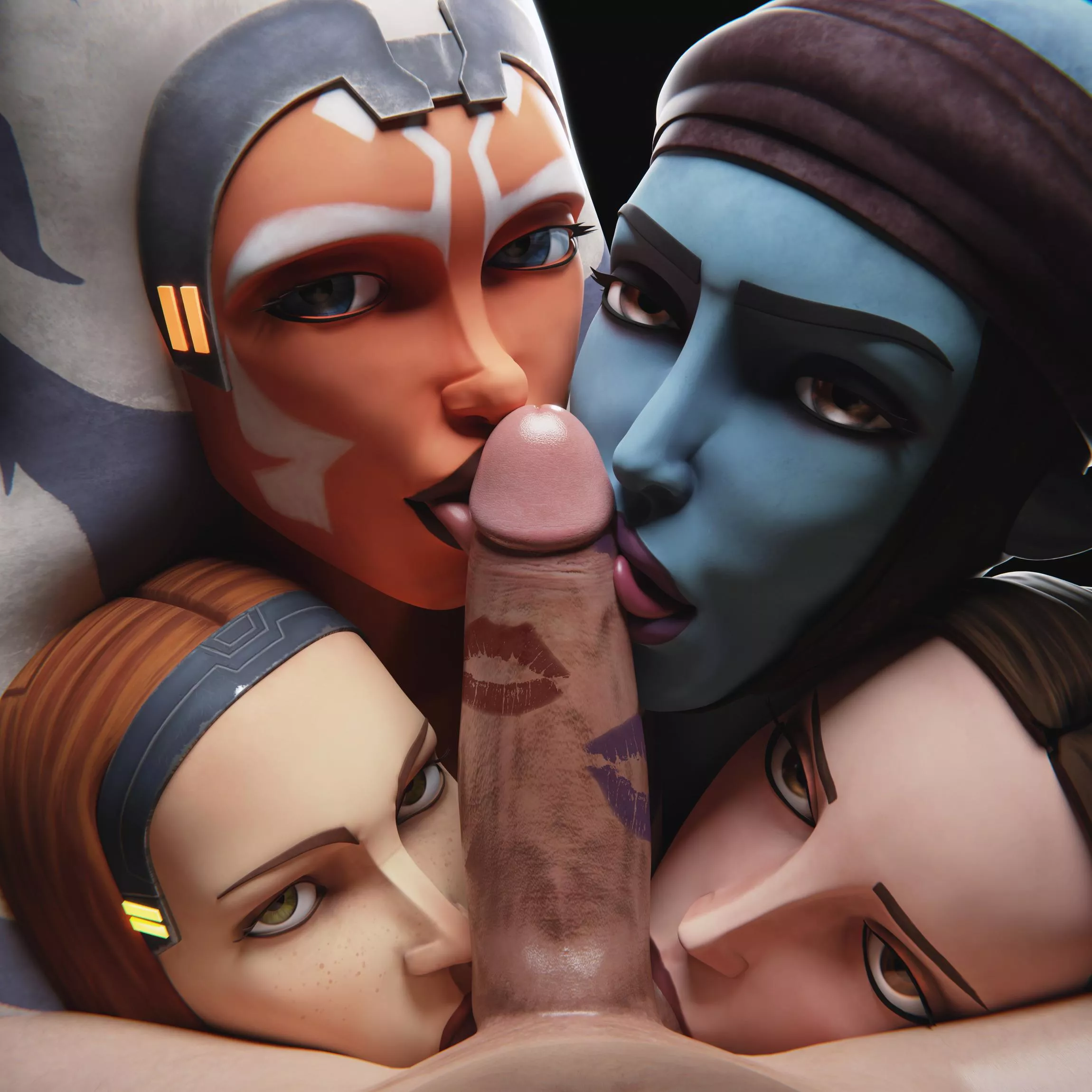 Ahsoka, Padme, Bo-Katan, Aayla (GretDB)