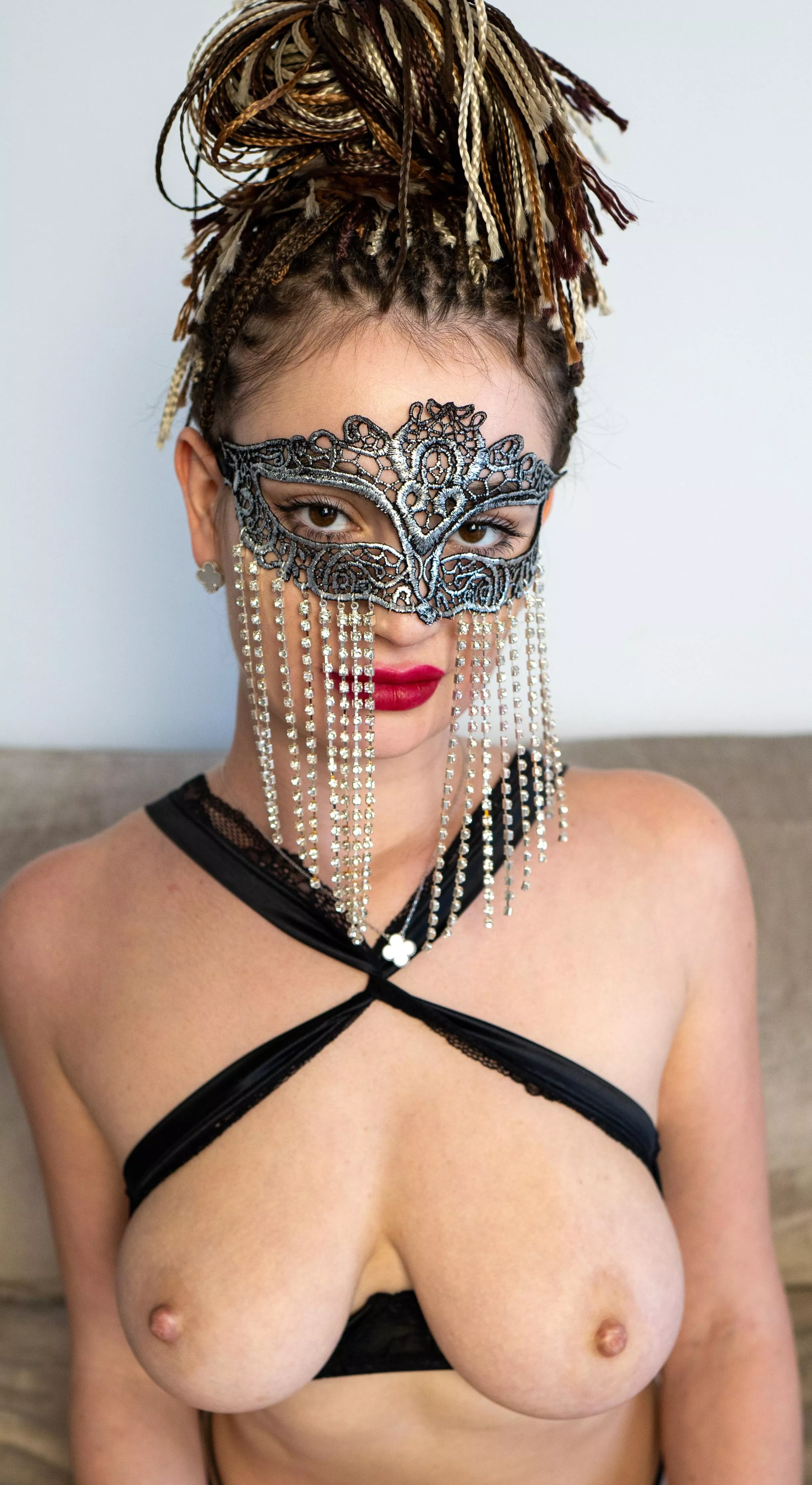 Behind this mask lies a world of pleasure