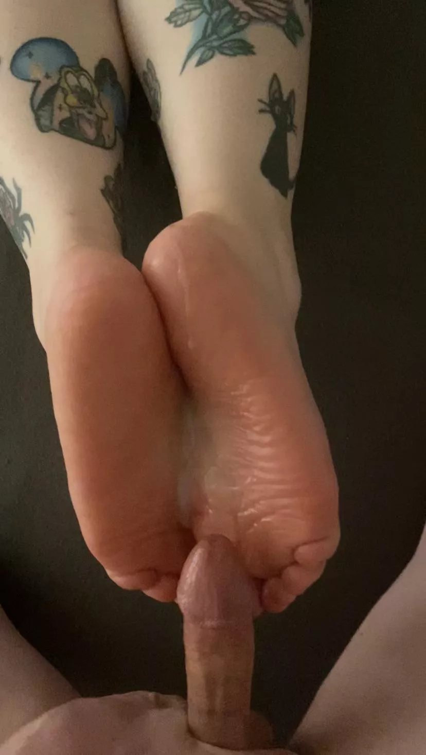 Cum soaked soles