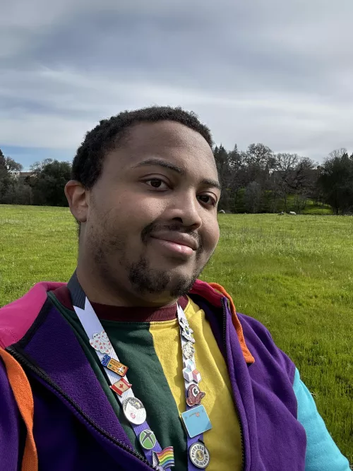 I am wearing like every color today lmao