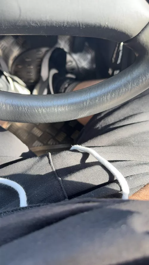 I love sitting in the car rubbing on (m)y cock