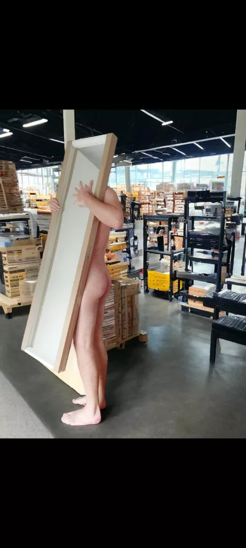 It's risky taking nudes ar IKEA, love it 