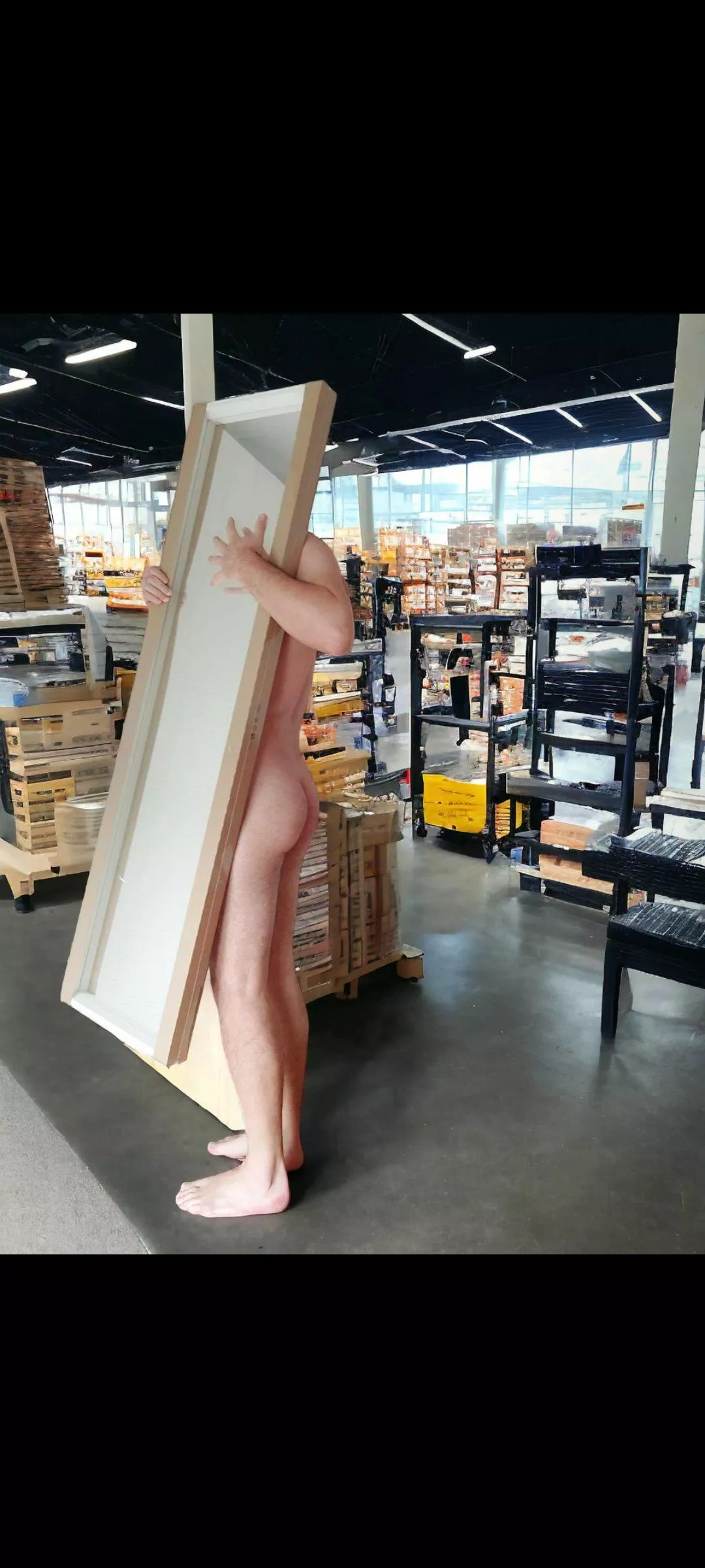 It's risky taking nudes ar IKEA, love it 