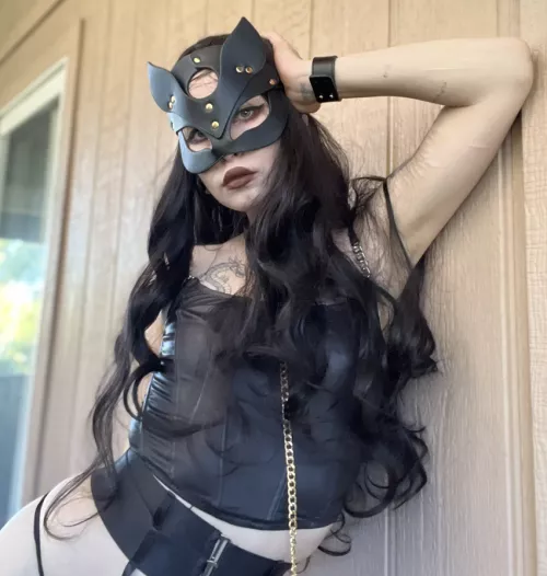 Maybe I should take off everything except the mask