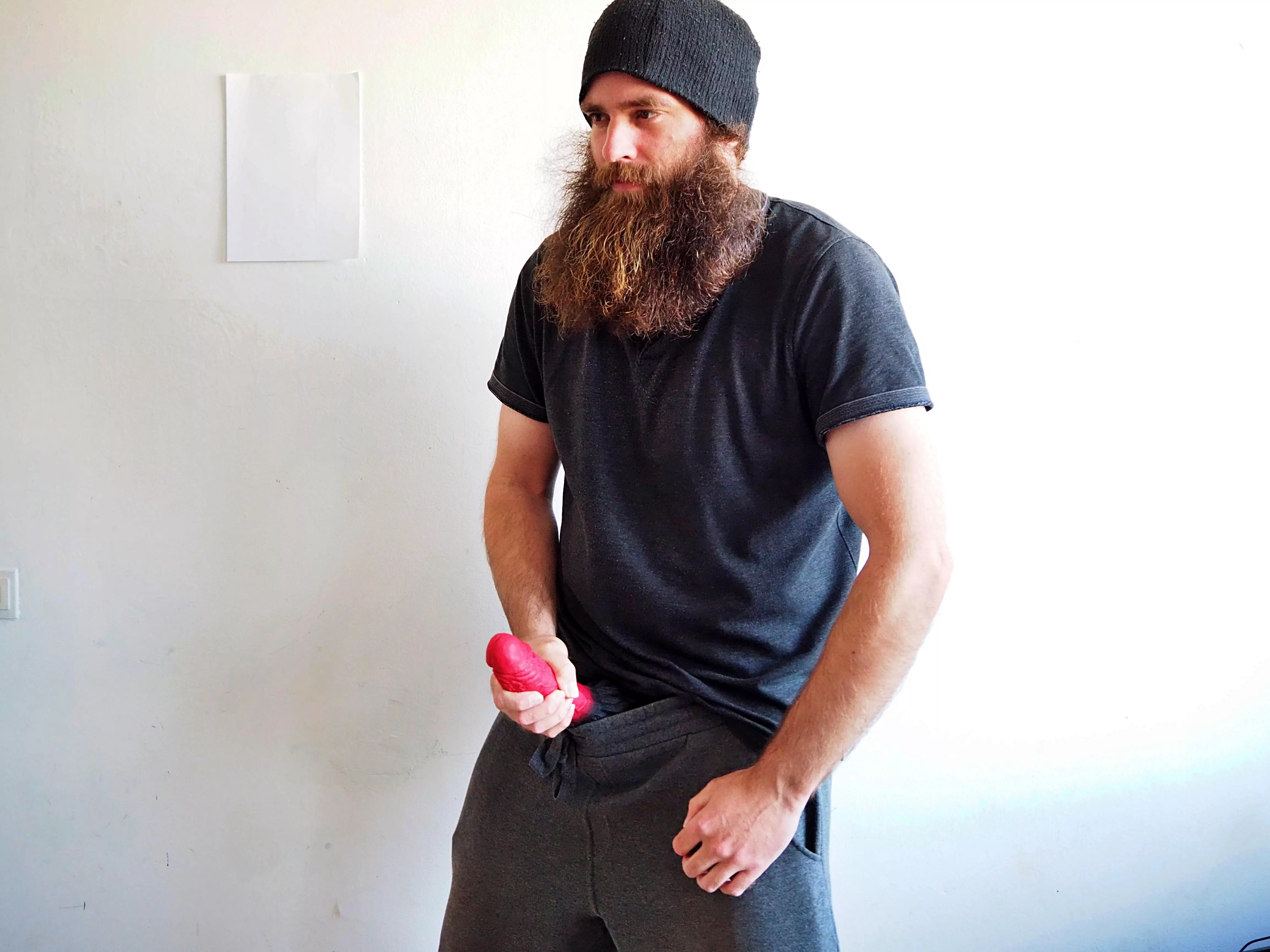 Me, with a red dildo