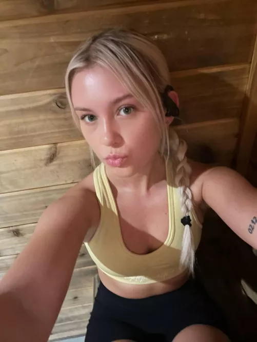 My trainer had me drink his protein shake [F]