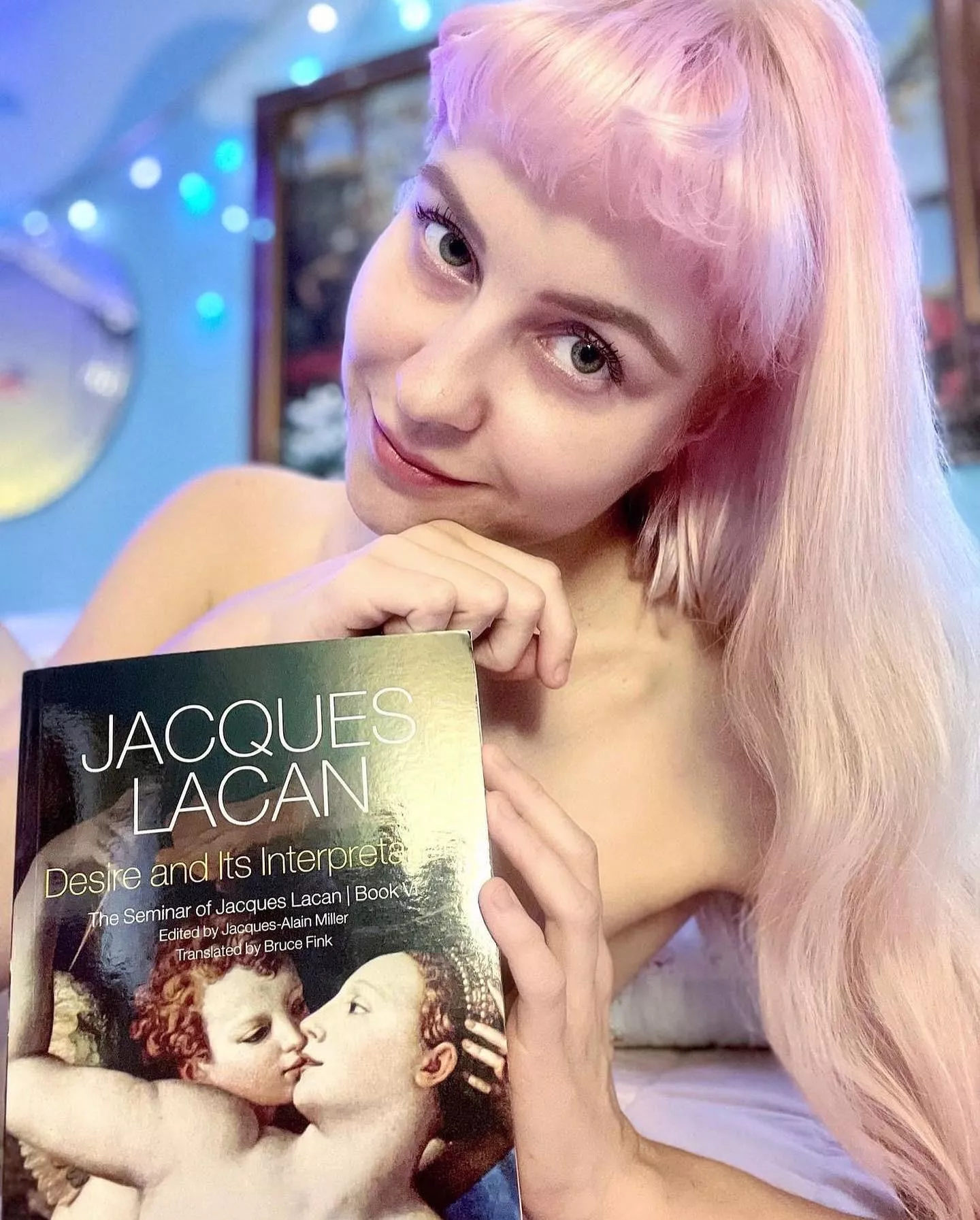 No big plans tonight, just reading some Lacan in the nude