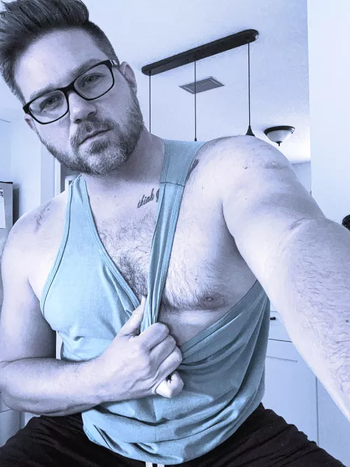 Not as much chest hair as you all, but I still have some!