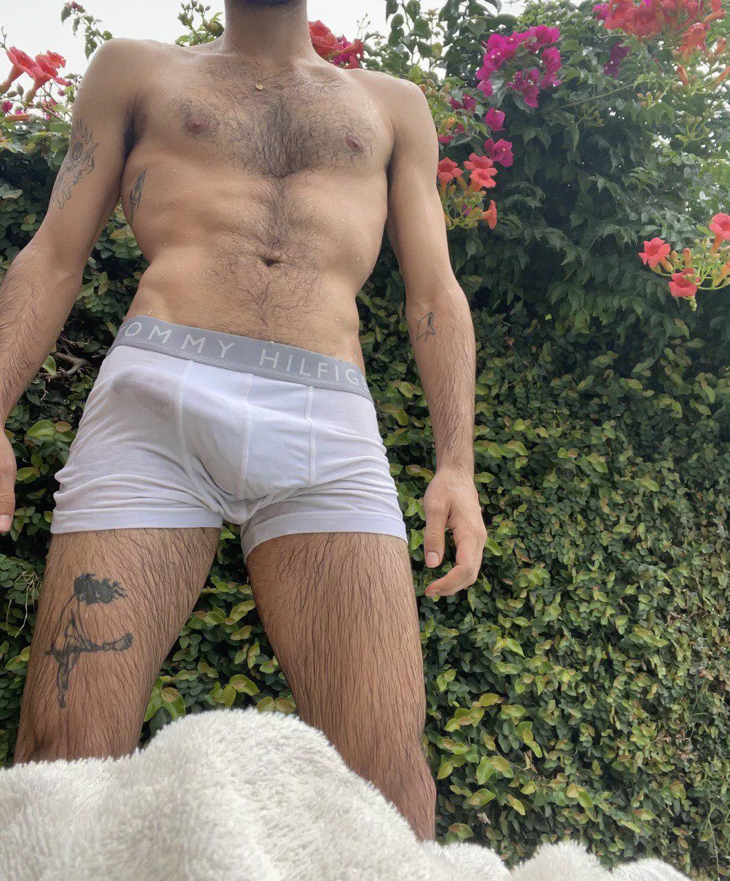 Pool was cold but still got hard