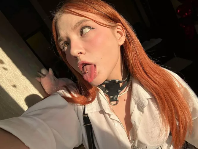 Put me on a leash and use my tongue