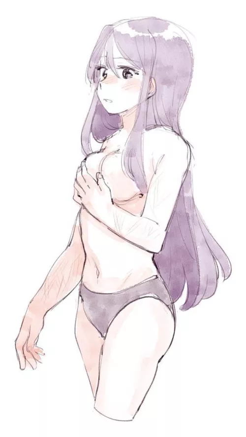 Self-conscious Yuri finally coming to terms with her body 💜 (breakfastb)