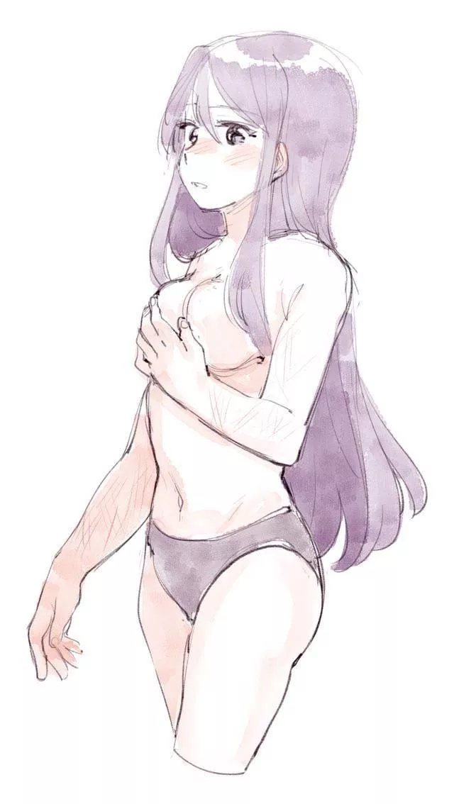 Self-conscious Yuri finally coming to terms with her body 💜 (breakfastb)