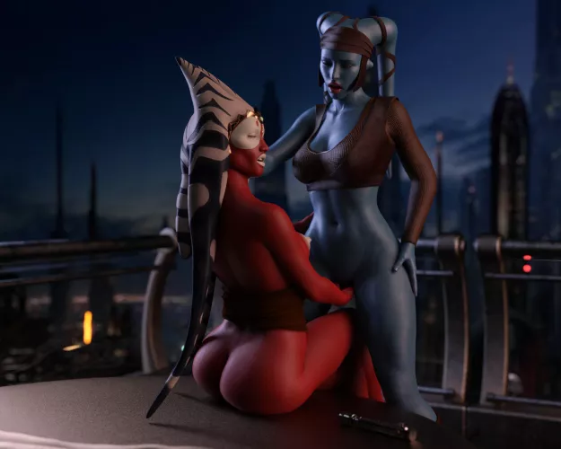 Shaak Ti & Aayla Secura (DrinkerofSkies) 