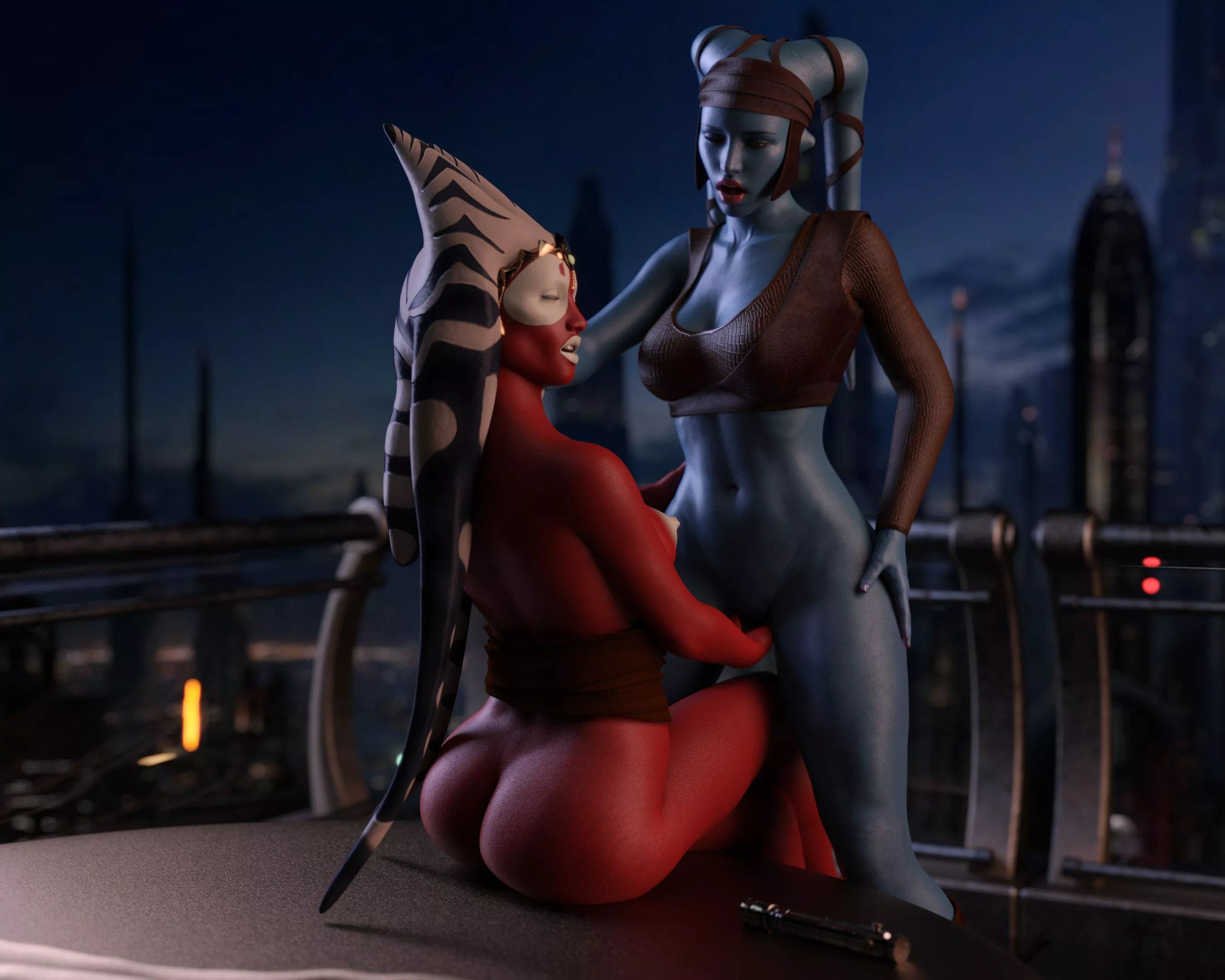 Shaak Ti & Aayla Secura (DrinkerofSkies) 
