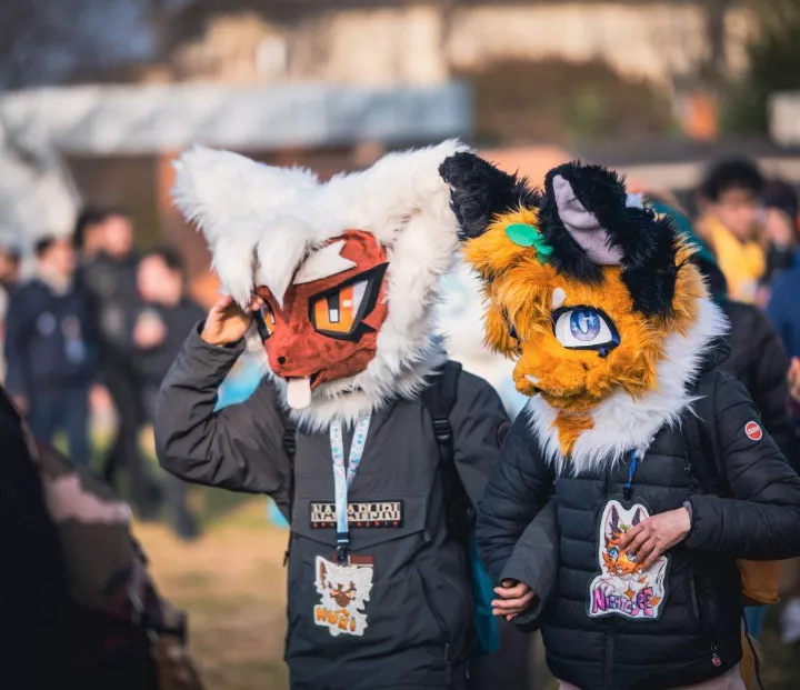 Silly creatures on a walk