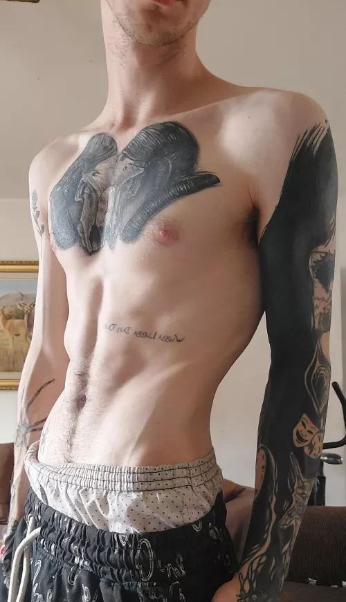 Skinny and tatted 