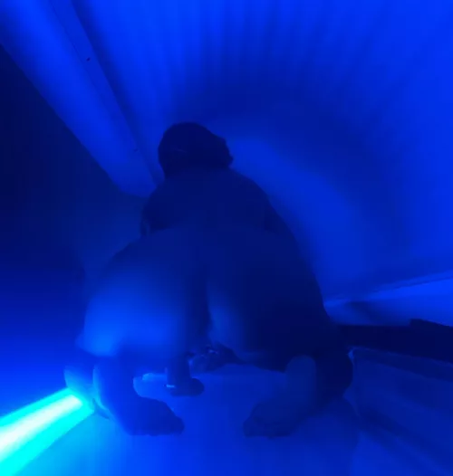 Tanning bed yoga