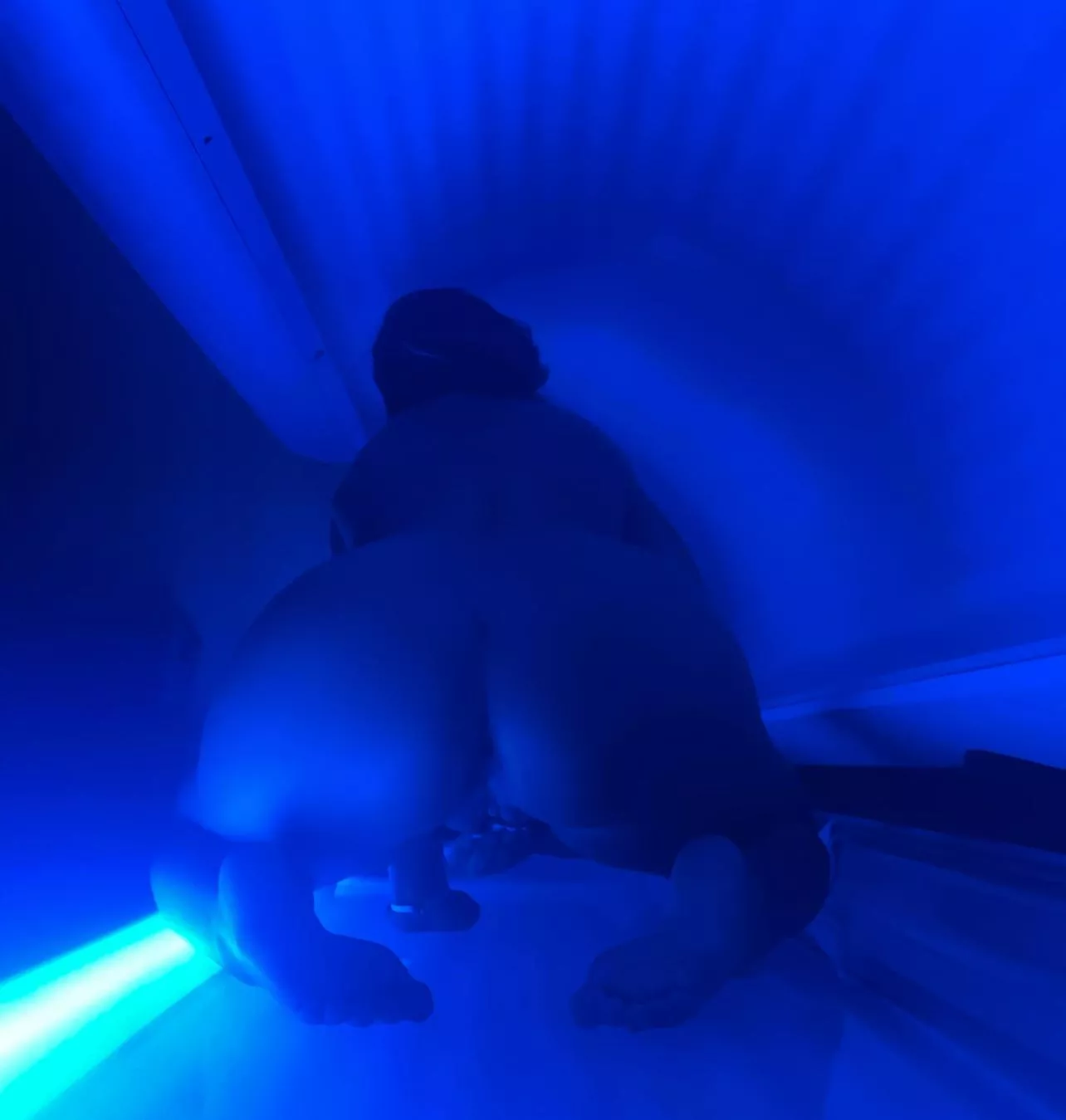 Tanning bed yoga