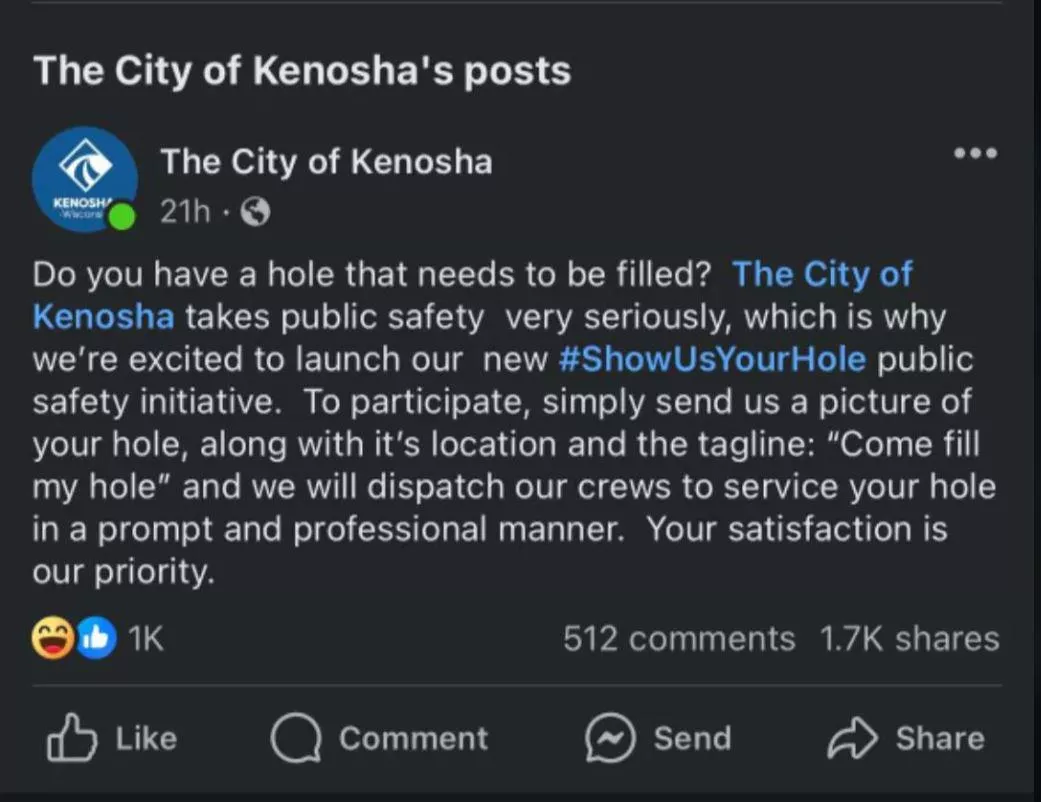 The City of Kenosha wants residents to 