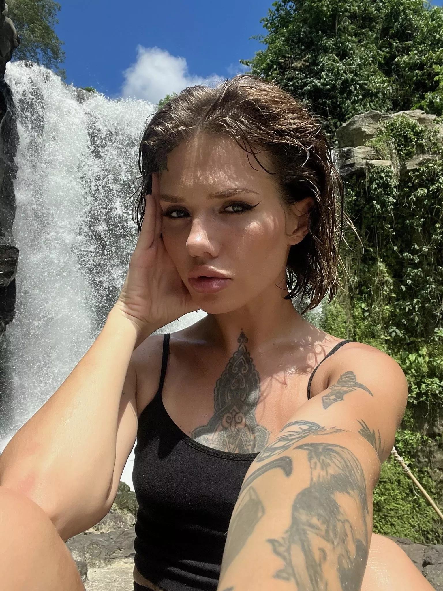 The sound of a waterfall is much better than the noise of a metropolis