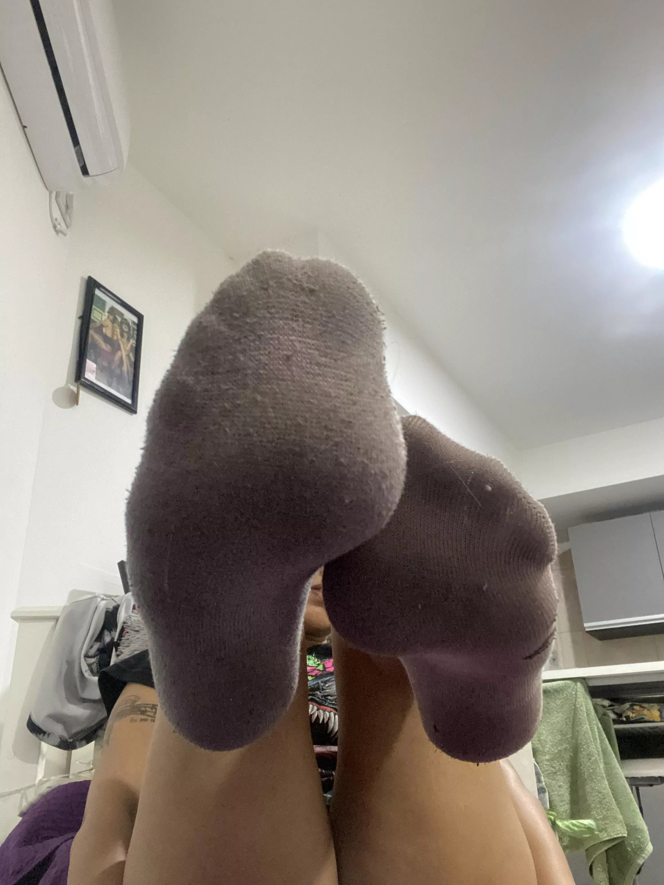 what a tough day today with these socks.oc (f)