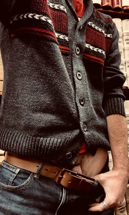 What is the rule? If you go commando at work you have to prove it? [43]