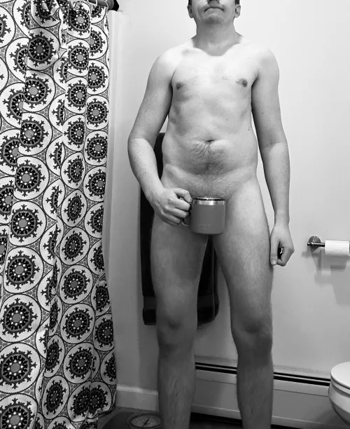 With the right mug, you can bring your coffee into the shower