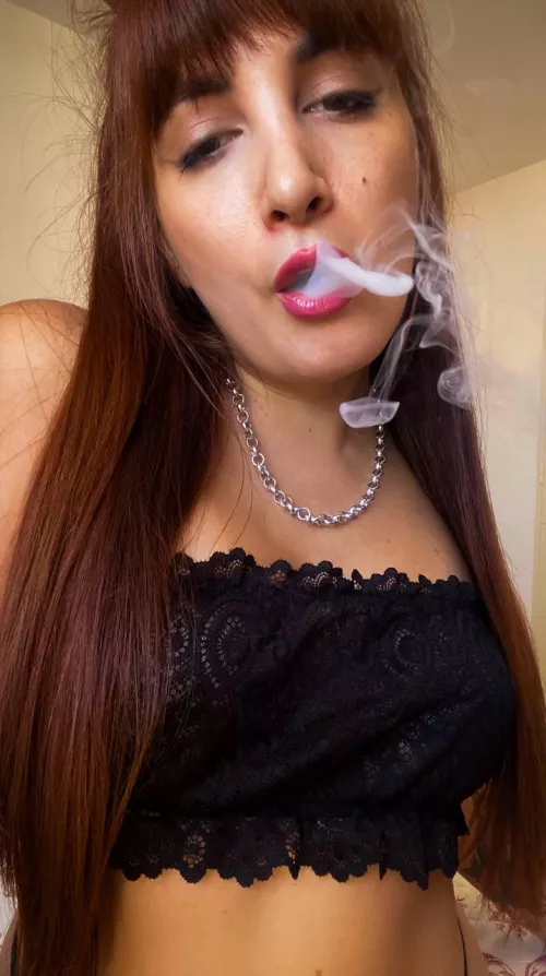 You smoking and me underneath giving you pleasure, what do you think?